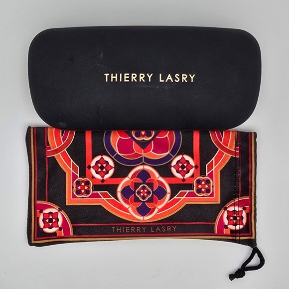 Thierry Lasry x Dr Woo 101 Black Matte Grey Frame Grey Lens Aviator Sunglasses main image 7